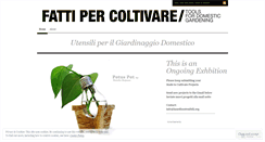 Desktop Screenshot of fattipercoltivare.wordpress.com