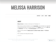 Tablet Screenshot of harrisonmelissa.wordpress.com