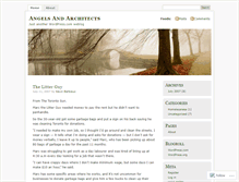 Tablet Screenshot of angelsandarchitects.wordpress.com