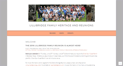 Desktop Screenshot of lillibridgereunions.wordpress.com