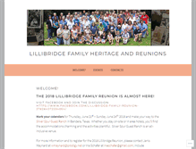 Tablet Screenshot of lillibridgereunions.wordpress.com