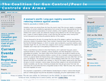 Tablet Screenshot of guncontrolcanada.wordpress.com