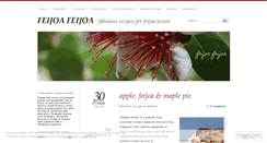 Desktop Screenshot of feijoafeijoa.wordpress.com