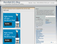 Tablet Screenshot of bismillah36.wordpress.com