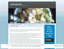 Tablet Screenshot of goodfoodgroupies.wordpress.com