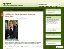 Tablet Screenshot of ajibgaan.wordpress.com