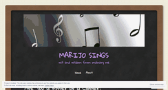 Desktop Screenshot of marijosings.wordpress.com