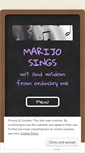 Mobile Screenshot of marijosings.wordpress.com