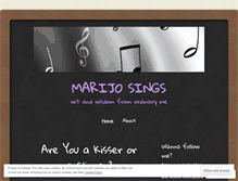 Tablet Screenshot of marijosings.wordpress.com