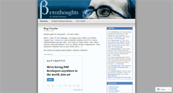 Desktop Screenshot of betathoughts.wordpress.com