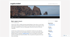 Desktop Screenshot of crypticcricket.wordpress.com
