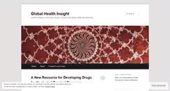 Desktop Screenshot of globalhealthinsight.wordpress.com