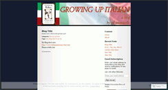 Desktop Screenshot of growingupitalian.wordpress.com