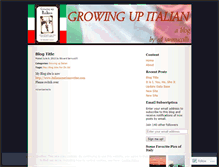 Tablet Screenshot of growingupitalian.wordpress.com