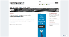 Desktop Screenshot of bigenergyupgrade.wordpress.com