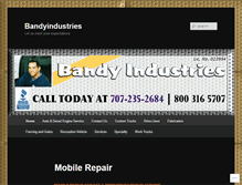 Tablet Screenshot of bandyindustries.wordpress.com