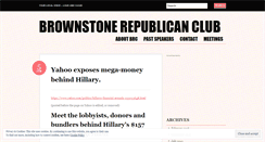 Desktop Screenshot of brownstonerepublicanclub.wordpress.com