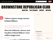 Tablet Screenshot of brownstonerepublicanclub.wordpress.com