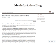Tablet Screenshot of mealsforkids.wordpress.com