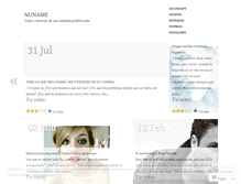 Tablet Screenshot of nuname.wordpress.com