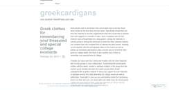 Desktop Screenshot of greekcardigans.wordpress.com