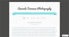 Desktop Screenshot of amandadevanaephotography.wordpress.com