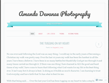 Tablet Screenshot of amandadevanaephotography.wordpress.com