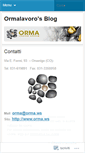 Mobile Screenshot of ormalavoro.wordpress.com