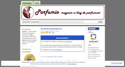 Desktop Screenshot of parfumio.wordpress.com