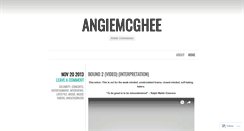 Desktop Screenshot of angiemcghee.wordpress.com