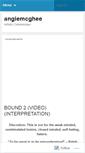 Mobile Screenshot of angiemcghee.wordpress.com