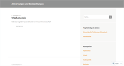 Desktop Screenshot of anmerkungen.wordpress.com