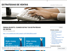 Tablet Screenshot of estrategiasdeventas.wordpress.com