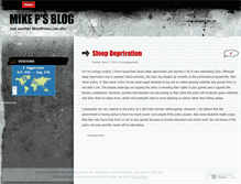 Tablet Screenshot of mikep14.wordpress.com