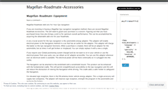 Desktop Screenshot of magellanroadmateaccessories.wordpress.com