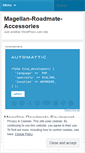 Mobile Screenshot of magellanroadmateaccessories.wordpress.com