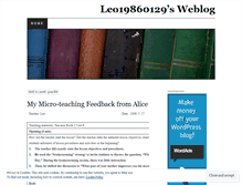 Tablet Screenshot of leo19860129.wordpress.com
