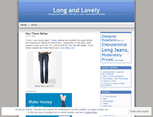 Tablet Screenshot of longandlovely.wordpress.com