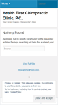 Mobile Screenshot of health1stchiropractic.wordpress.com
