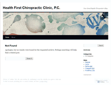 Tablet Screenshot of health1stchiropractic.wordpress.com