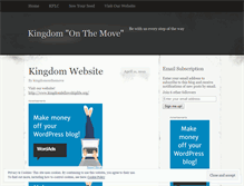 Tablet Screenshot of kingdomonthemove.wordpress.com