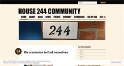 Desktop Screenshot of house244.wordpress.com