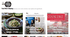 Desktop Screenshot of foodwithameaning.wordpress.com