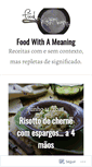 Mobile Screenshot of foodwithameaning.wordpress.com