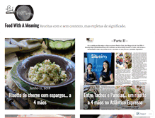 Tablet Screenshot of foodwithameaning.wordpress.com