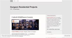 Desktop Screenshot of gurgaonresidentialprojects.wordpress.com