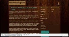 Desktop Screenshot of onlinehealthupdate.wordpress.com