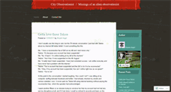 Desktop Screenshot of cityobservationist.wordpress.com