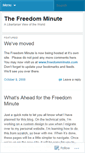 Mobile Screenshot of freedomminute.wordpress.com