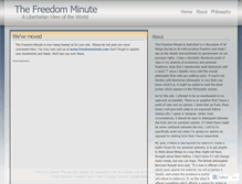 Tablet Screenshot of freedomminute.wordpress.com